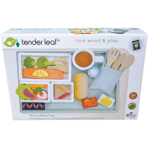 Tender Leaf Houten Speelgoed - Vliegtuigvoedsel - 31 Onderdelen - Tender Leaf - OneSize - Speelgoed