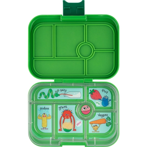 Yumbox Broodtrommel m. 6 vakjes - Bento Original - Jurassic Gree - Yumbox - OneSize - Broodtrommels