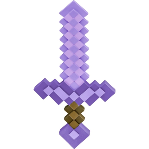 Disguise Kostuum - Minecraft Zwaard - Paars - Disguise - OneSize - Kostuum