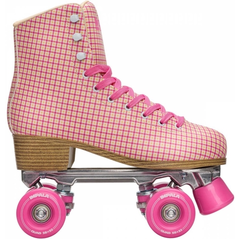 Impala Rolschaatsen - Quad Skate - Roze Schots - Impala - 37 - Rolschaatsen