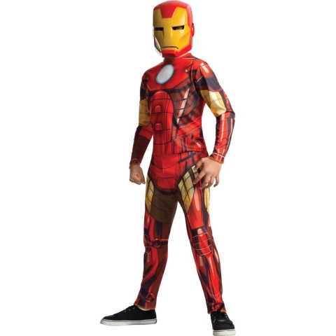 Rubies Verkleedkleren - Marvel's Iron Man Classic Costume - Rubies - 7-8 jaar (122-128) - Kostuum