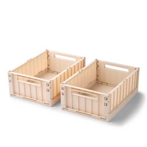 Liewood Vouwbare box - 36x25x13,5 - Medium+ - 2-pack - Apple blo - Liewood - OneSize - Vouwbare box