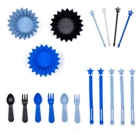 Lunch Punch Lunchbox accessoires - Bento Fun - 18 Onderdelen - E - Lunch Punch - OneSize - Toebehoren