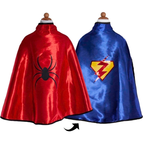 Great Pretenders Kostuum - Omkeerbaar avontuur - Rood/Blauw - Great Pretenders - 5-6 jaar (110-116) - Kostuum