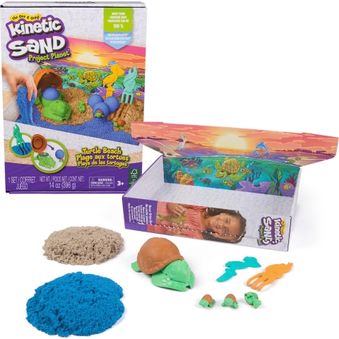 Kinetic Sand Strandset - 396 g - Turtle Strand - Kinetic Sand - OneSize - Kinetisch Zand