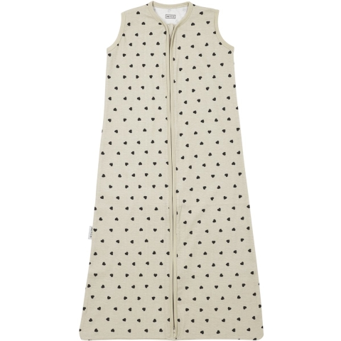 Slaapzak Meyco Zomer Sweet Heart Soft Sand/Black 70cm