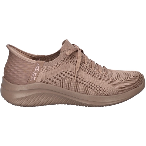 Skechers Ultra Flex 3.0 Pure Color Textiel Damessneakers In Donker Taupe
