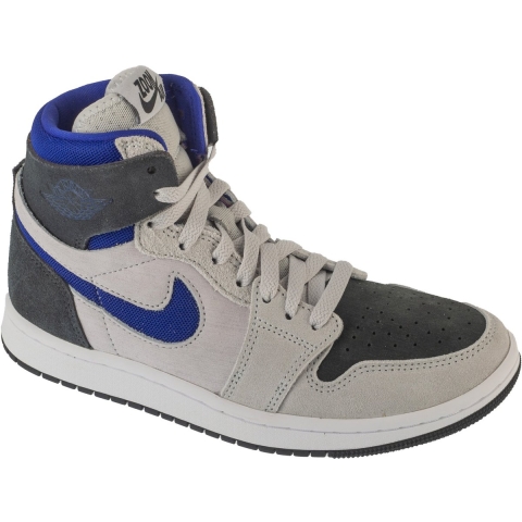 Nike Air Jordan 1 Zm Air Blue Detail Witte Sneakers
