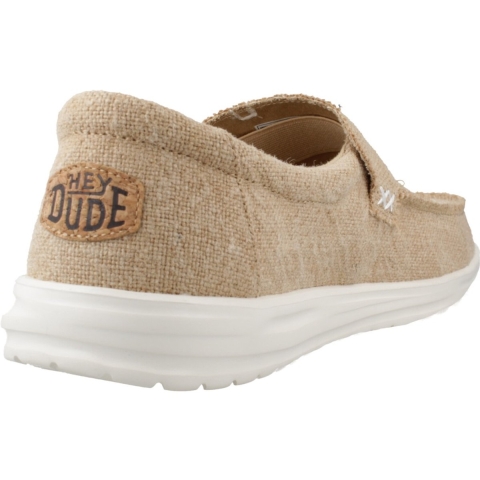 HEYDUDE Mikka Jute Linnen Herenmocassins Ierse Room Schoenen