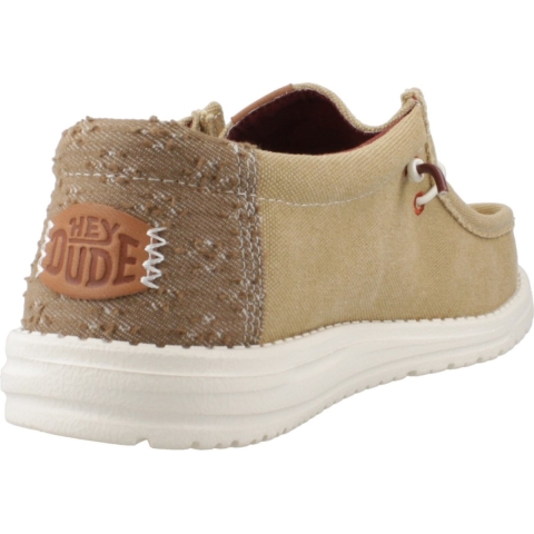HEYDUDE Wally Workwear Polyester Blend Heren Moccasins Schoenen In Wierook/Multi