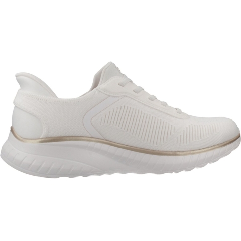 Skechers BOBS Sport Squad Chaos Textiel Dames Wit/Goud Standaard Sneakers