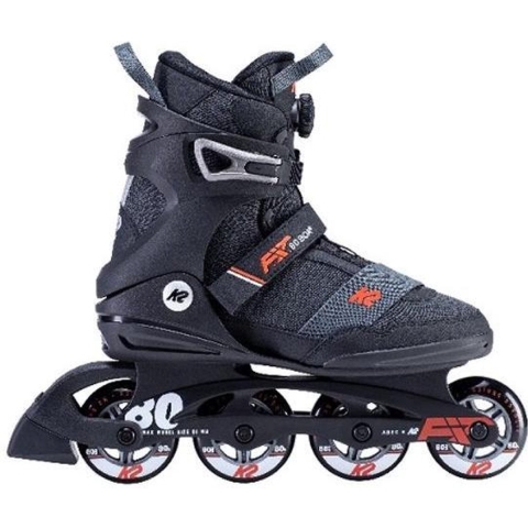 K2 Rolschaatsen - F.I.T 80 Boa - Grijs - Skeelers - K2 - 42 - Rolschaatsen