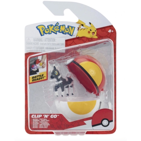 Pokémon Figuur - Clip 'N' Go - Blitzle m. Fast Bal - Pokémon - OneSize - Speelgoedfiguur