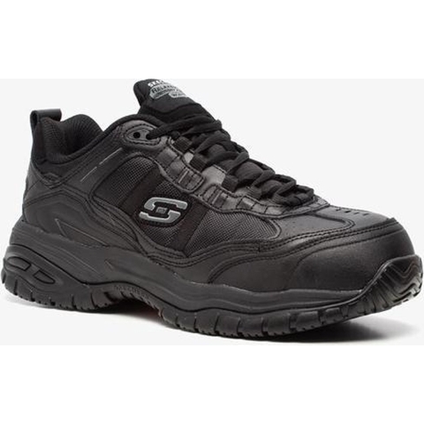 Skechers Heren Soft Stride Relaxed Fit Veterschoenen met Veiligheidsfunctie