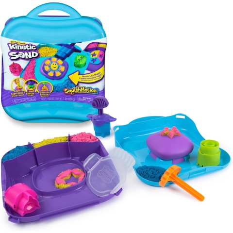 Kinetic Sand Strandset - 454 g - SquishMotion-set - Kinetic Sand - OneSize - Kinetisch Zand