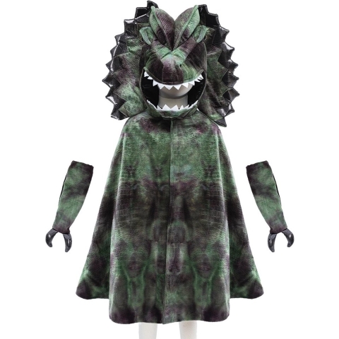 Great Pretenders Verkleedkleren - Mantel - Dilophosaurus m. Klau - Great Pretenders - 4-6 jaar (104-116) - Kostuum