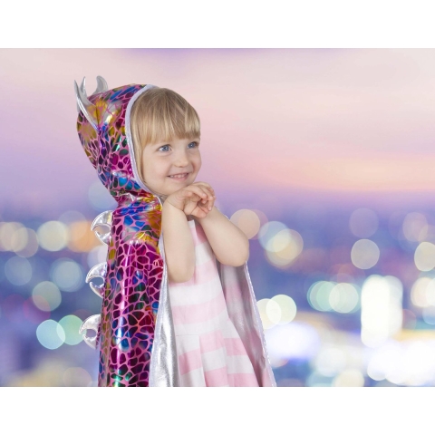 Great Pretenders Kostuum - Omkeerbaar - Drakenriddermantel - Mu - Great Pretenders - 5-6 jaar (110-116) - Kostuum