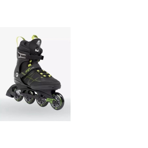 K2 Rolschaatsen - F.I.T. 80 Pro - Zwart/Groen - Skeelers - K2 - 41,5 - Rolschaatsen