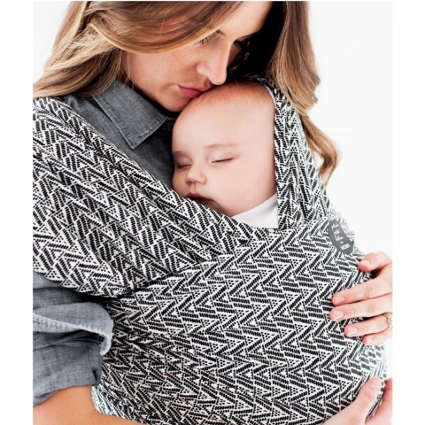 Moby Babywikkeldoek - Evolutie - Starry Nachten - Zwart/Wit - Moby - OneSize - Draagdoeken