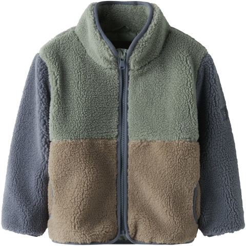 Name It Fleece Jas - NmmMimba - Chinois Green - Name It - 8 jaar (128) - Fleece Jassen