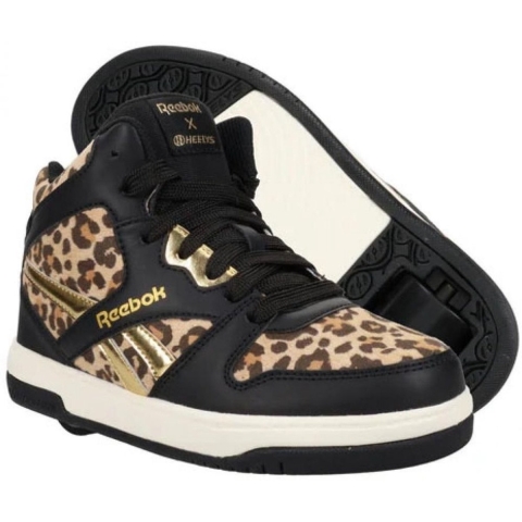 Heelys X Reebok Rolschoenen - BB 4500 Mid - Zwart/Cheetah - Heelys - 33 - Schoenen