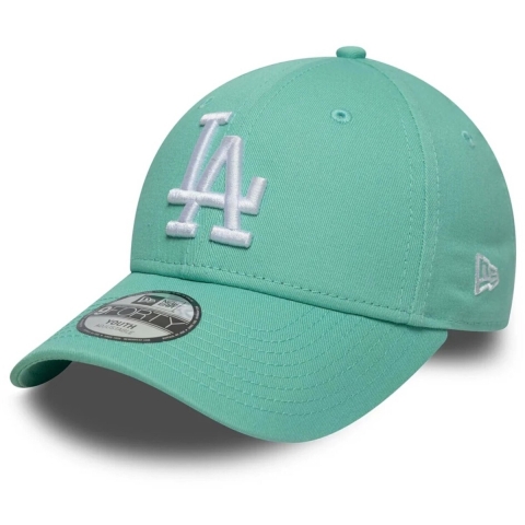 New Era Pet - 9Forty - Dodgers - Pastel Groen m. Logo - New Era - 6-12 jaar (116-152) - Petten