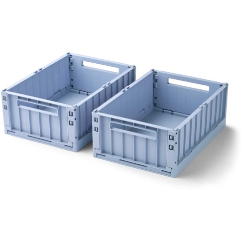 Liewood Vouwbare box - 36x25x13,5 - Medium+ - 2-pack - Dusty Lav - Liewood - OneSize - Vouwbare box