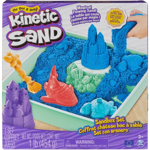 Kinetic Sand Strandset - 454 gram - Blauw - Kinetic Sand - OneSize - Kinetisch Zand