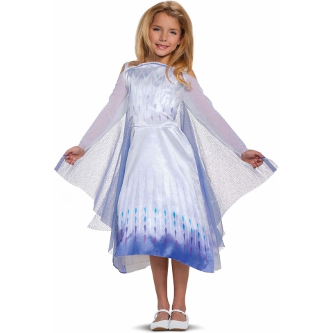 Disguise Verkleedkleren - Snow Koningin Elsa Classic+ - Disguise - 5-6 jaar (110-116) - Kostuum