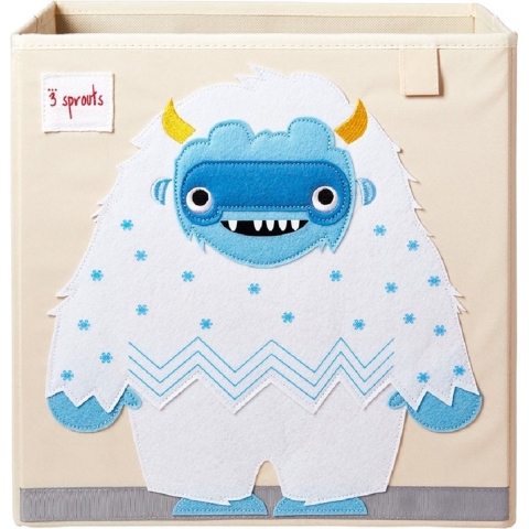 3 Sprouts Opbergbox - 33x33x33 - De Verschrikkelijke Sneeuwman - 3 Sprouts - OneSize - Kisten