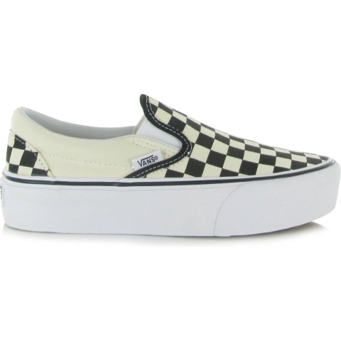 Vans Schoenen - Classic Slip-On - Schaakbord - Zwart/Off White - Vans - 38,5 - Schoenen