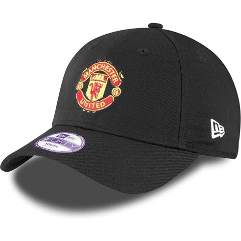 New Era Pet - 9Forty - Manchester United - Zwart m. Logo - New Era - 12-16 jaar (152-176) - Petten