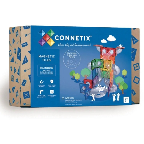 Connetix Magneetset - Uitbreidingspakket - 66 Onderdelen - Ball  - Connetix - OneSize - Magnetisch speelgoed