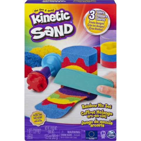 Kinetic Sand Strandset - 383 gram - Regenboog - Kinetic Sand - OneSize - Kinetisch Zand