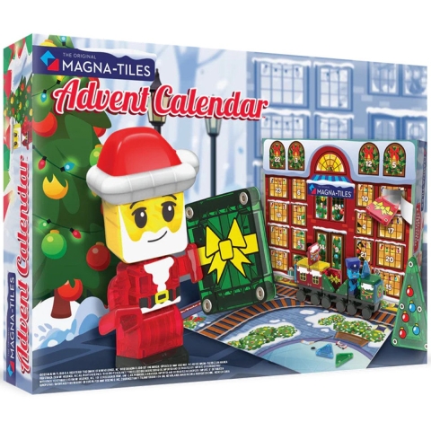 Magna-Tiles Kerstkalender - 34 Onderdelen - MicroMAGS - Julekalender - OneSize - Magnetisch speelgoed