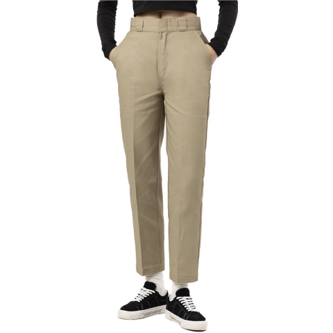 Dickies Broek - Phoenix Bijgesneden Rec - Khaki - Dickies - 30 - Broeken - Katoen