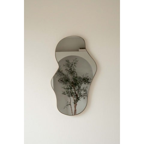 Indore Home spiegel organische vorm asymmetrisch wandspiegel 60cm -