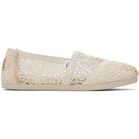 Toms Apargata Crochet Natural Espadrilles Dames Sandaal Beige