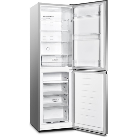 Gorenje NRK418DCS4 - Vrijstaand Koelkast-Vriescombinatie - 256 l No Frost - Grijs