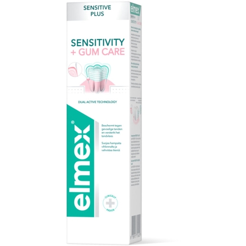 6x Elmex Tandpasta Sensitive Plus Gum Care 75 ml
