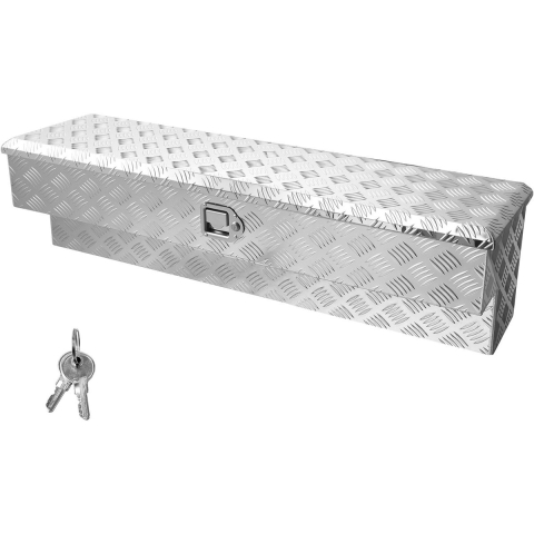 VEVOR Truck Bed Tool Box, aluminium gereedschapskist met profiel, opbergorganizer met slot en sleutel, ideaal voor pick-uptrucks, vrachtwagenbedden, campers en aanhangers, 1219 x 340 x 330 mm