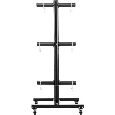 VEVOR Gewichtsschijfhouder Gewichtsschijfboom voor 2-inch gewichtsschijven, standaard gewichtsschijfboom, oprolbaar, gewichtsopslaghouder met een draagvermogen van 454 kg, opbergstandaard