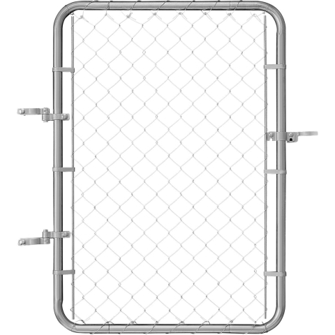 VEVOR Tuinpoort, 117 x 81 cm, schakelhekpoort, past op tuinpoorten in openingen van 60,96-182,88 cm breed x 121,92 cm hoog, gegalvaniseerde hekpoort voor boerderijen, palen niet inbegrepen