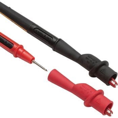 Fluke AC175 Veiligheids-krokodilklemmenset Bus 2 mm CAT IV 600 V, CAT III 1000 V Rood, Zwart