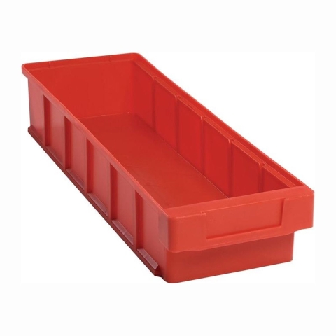 LA-KA-PE Stellingbak | L500xB152xH83mm | rood polypropyleen | 10 stuks - VKB 500/152 ROT VKB 500/152 ROT