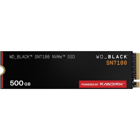 WD_BLACK SN7100 - NVMe SSD 500GB - Leessnelheid 6800MB/s - Schrijfsnelheid 5800MB/s