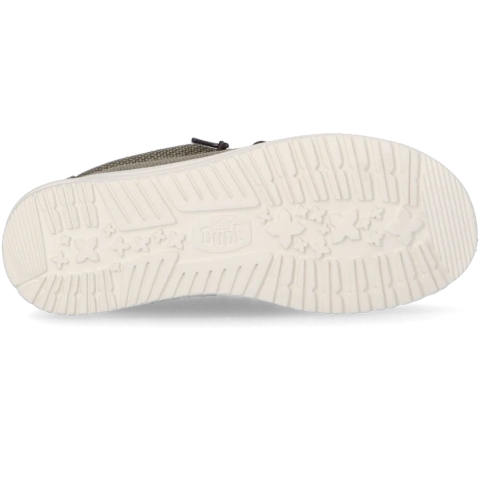 HEYDUDE Instappers Heren Wally Braided Groen 44 Canvas