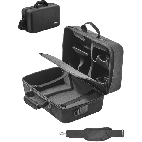 VEVOR PS5 draagtas, reistas voor Playstation 5, schokbestendig EVA, zachte voering en gevoerde verdelers voor extra bescherming, ruim ontwerp met handgreep, 420 x 210 x 300 mm