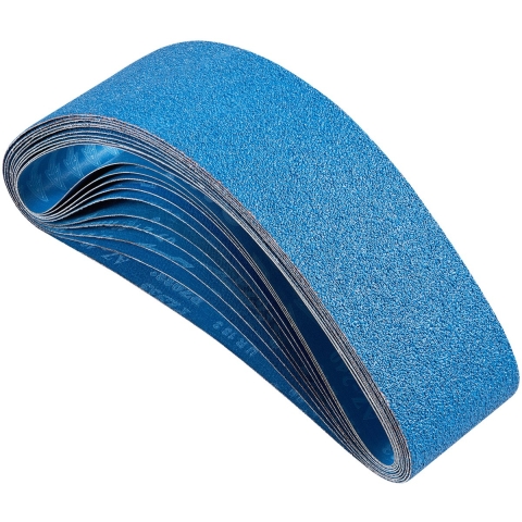 VEVOR Schuurbanden, 100 x 915 mm, 10 stuks (2 stuks met korrel 40/60/80/120/240), van siliciumcarbide, bandschuurpapier, voor metaalbewerking, composietmaterialen en kunststofafwerking