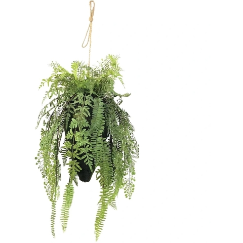 Varen mix in pot hang 122 cm kunstplant Buitengewoon de Boet - Buitengewoon de boet